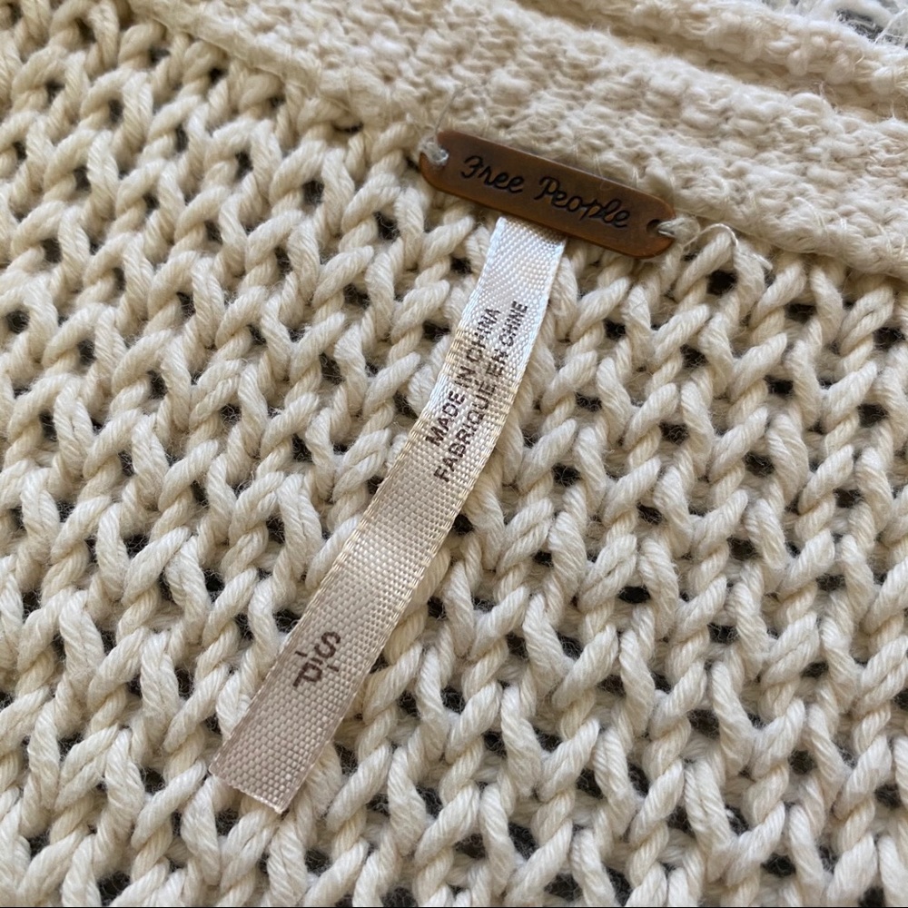 FREE PEOPLE Long Knit Woodstock Sweater - Picture 3 of 7